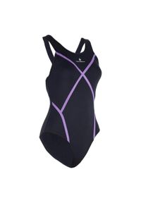 Strój Kąpielowy Aqua Sphere Capri – Czarno-Fioletowy – Rozmiar 34. Kolor: fioletowy, wielokolorowy, czarny #1