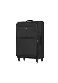 Ochnik - Komplet walizek na kółkach 19''/24''/28''. Kolor: czarny. Materiał: materiał, nylon #15