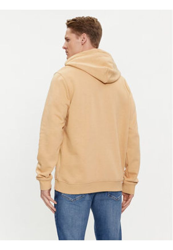 Tommy Jeans Bluza Linear Logo DM0DM17985 Beżowy Regular Fit. Kolor: beżowy. Materiał: bawełna
