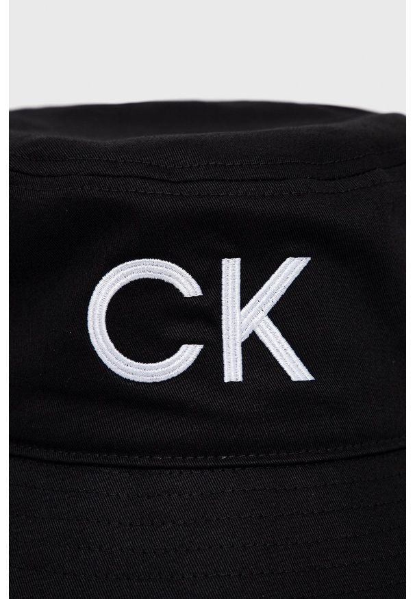 Calvin Klein - Kapelusz. Kolor: czarny. Materiał: bawełna