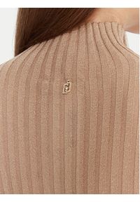 Liu Jo Sweter MF5389 MS46J Beżowy Slim Fit. Kolor: beżowy. Materiał: wiskoza #3