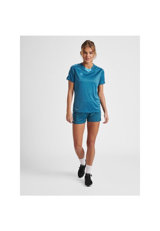 Koszulka sportowa z krótkim rękawem damska Hummel Core XK Poly Jersey S/S Woman. Kolor: niebieski. Materiał: jersey. Długość rękawa: krótki rękaw. Długość: krótkie