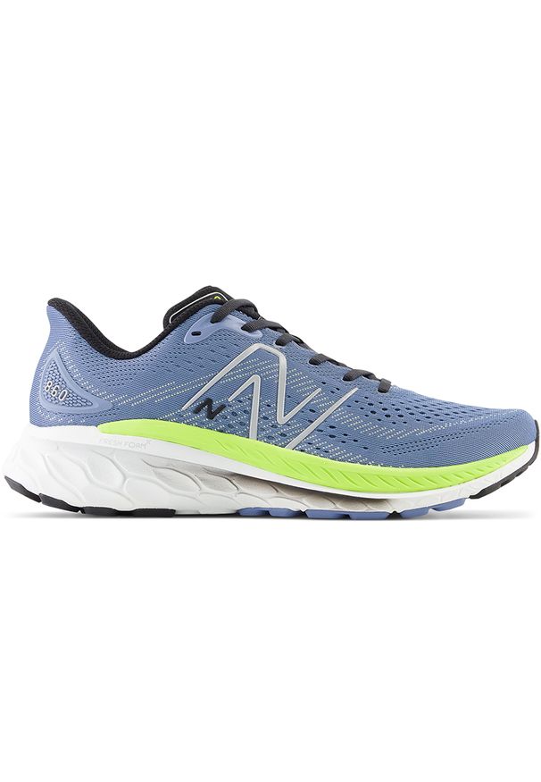 Buty męskie New Balance Fresh Foam 860 v13 M860O13 – niebieskie. Kolor: niebieski. Materiał: guma, materiał, syntetyk. Szerokość cholewki: normalna. Sport: fitness