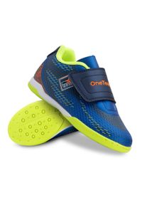 ONETEAM - Buty piłkarskie dziecięce OneTeam Robero Junior IC. Kolor: niebieski. Sport: piłka nożna