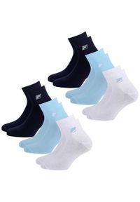Fila - FILA Quarter 6-pack skarpet unisex niebieski 39-42. Kolor: niebieski, biały, wielokolorowy