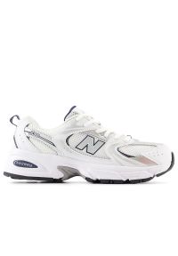 Buty New Balance GR530SB1 - białe. Okazja: na co dzień. Kolor: biały. Materiał: syntetyk, materiał, guma. Szerokość cholewki: normalna