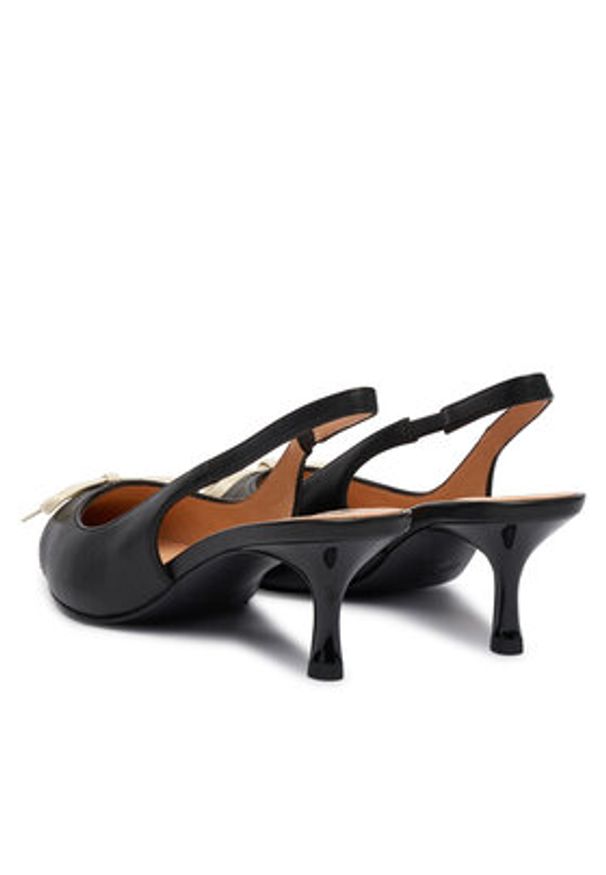 Love Moschino - LOVE MOSCHINO Czółenka JA10316G1OIE200A Czarny. Kolor: czarny. Materiał: skóra