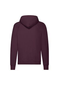 FRUIT OF THE LOOM - Lekka Męska Bluza Z Kapturem. Typ kołnierza: kaptur. Kolor: czerwony, wielokolorowy, brązowy