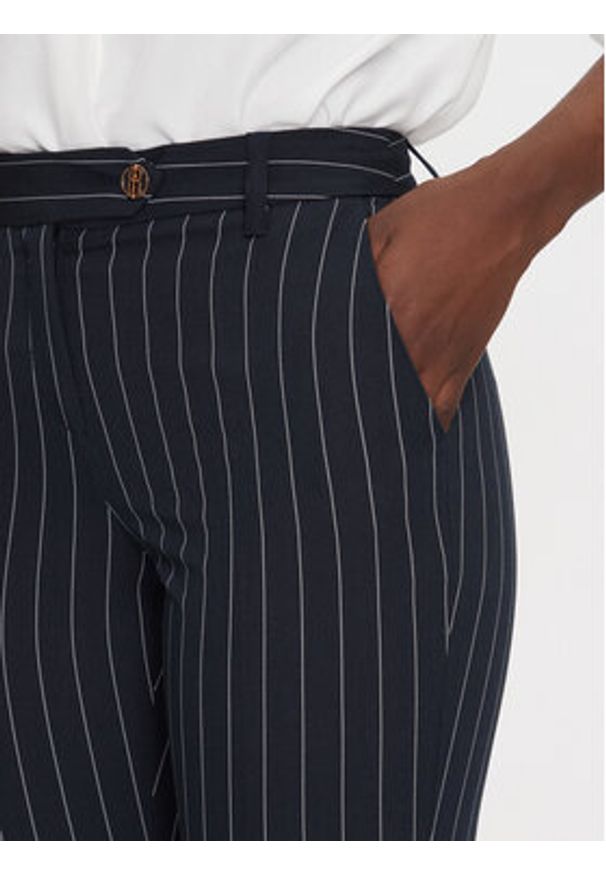 Fracomina Spodnie materiałowe FR25SVA004W761D4 Granatowy Slim Fit. Kolor: niebieski. Materiał: syntetyk
