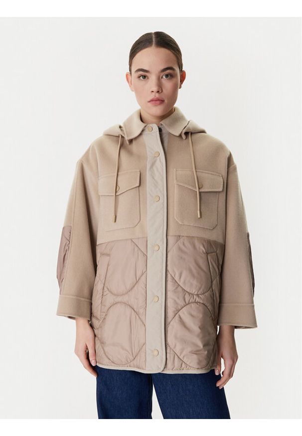 Weekend Max Mara Kurtka przejściowa Ossola 2615481011 Beżowy Relaxed Fit. Kolor: beżowy. Materiał: syntetyk