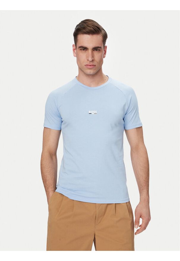 BOSS T-Shirt 50517970 Niebieski Slim Fit. Kolor: niebieski. Materiał: bawełna