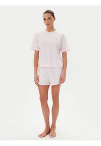 TOMMY HILFIGER - Tommy Hilfiger Piżama UW0UW05912 Różowy Regular Fit. Kolor: różowy. Materiał: bawełna