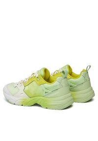 Calvin Klein Jeans Sneakersy Retro Tennis Low Lace Mix Ml Sat YW0YW01307 Zielony. Kolor: zielony. Materiał: materiał #6
