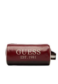 Guess Kosmetyczka Oslo PMOSVI P6310 Bordowy. Kolor: czerwony. Materiał: skóra #1