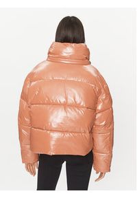 Calvin Klein Jeans Kurtka zimowa High Shine J20J221884 Pomarańczowy Oversize. Kolor: pomarańczowy. Materiał: syntetyk. Sezon: zima