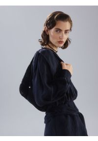 Reserved - Torebka hobo ze strassem - czarny. Kolor: czarny #1