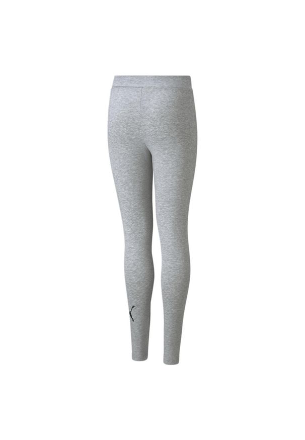 Legginsy dla dzieci Puma ESS Logo Leggings jasnoszare. Kolor: wielokolorowy, czarny, szary