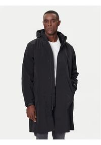 Calvin Klein Płaszcz przejściowy LV04LD518G Czarny Regular Fit. Kolor: czarny. Materiał: syntetyk