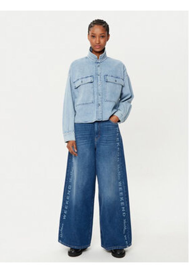 Weekend Max Mara Jeansy Lisotte 2515181091 Niebieski Wide Leg. Kolor: niebieski