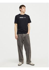 Jack & Jones - Jack&Jones T-Shirt Corp 12233999 Czarny Standard Fit. Kolor: czarny. Materiał: bawełna #6