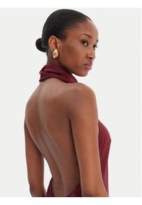 BARDOT - Bardot Sukienka koktajlowa Delphina 60247DB Bordowy Regular Fit. Kolor: czerwony. Materiał: syntetyk. Styl: wizytowy #3