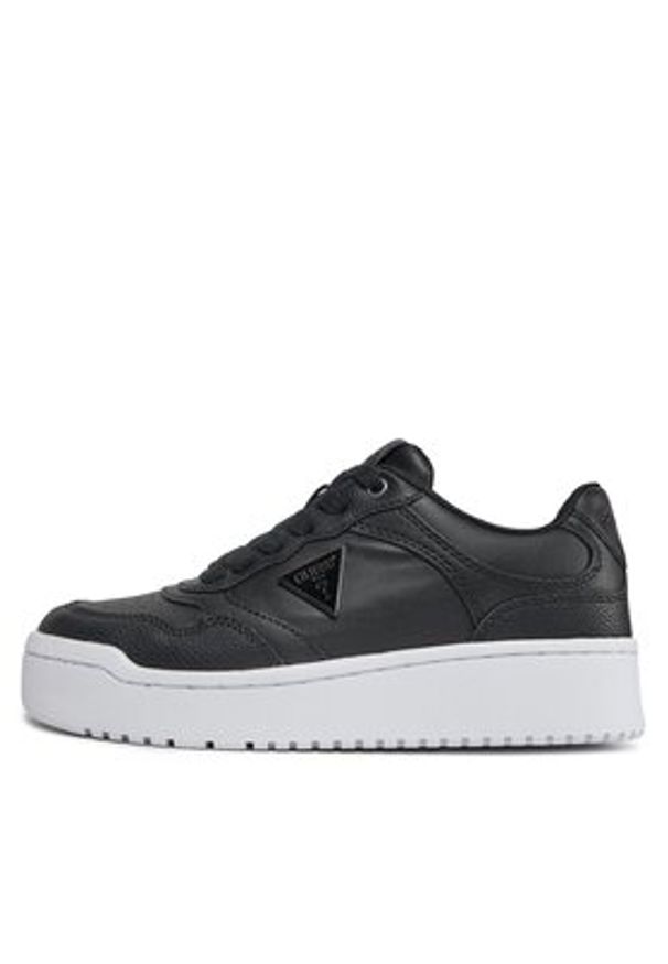 Guess Sneakersy Miram FLPMIR ELE12 Czarny. Kolor: czarny. Materiał: skóra