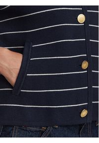 TOMMY HILFIGER - Tommy Hilfiger Kardigan WW0WW50088 Granatowy Regular Fit. Kolor: niebieski. Materiał: bawełna #5