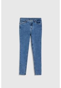 MOODO - Jeansy skinny niebieskie. Kolor: niebieski