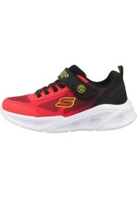 skechers - Buty do chodzenia dla dzieci Skechers Meteor-lights Krendox. Kolor: czerwony, wielokolorowy. Materiał: materiał, syntetyk. Model: Skechers Sport. Sport: turystyka piesza