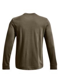 Under Armour - Męska Bluza Z Logo Rival Frotte. Kolor: zielony