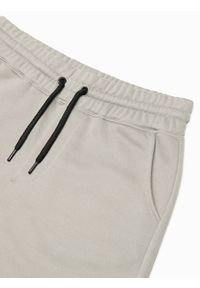 Ombre Clothing - Spodnie męskie dresowe - szare V4 P1087 - XL. Kolor: szary. Materiał: dresówka #6