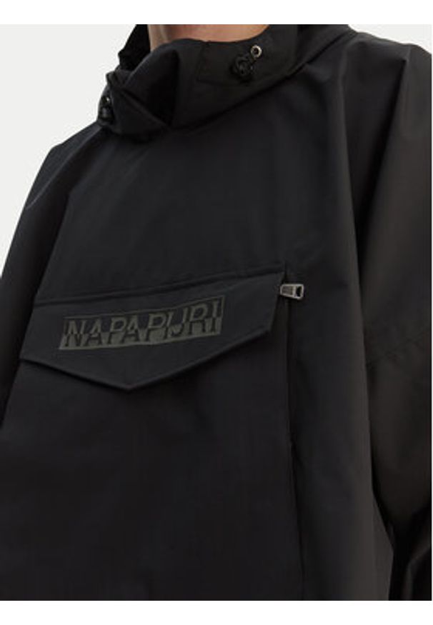 Napapijri Kurtka przeciwdeszczowa A-Raincape L NP0A4H4D9411 Czarny Oversize. Kolor: czarny. Materiał: syntetyk