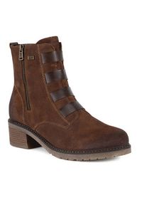 Remonte Botki D1A76-20 Brązowy. Kolor: brązowy. Materiał: skóra #4