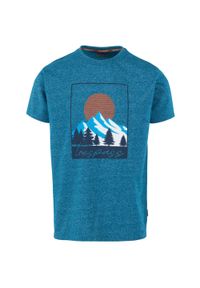 TRESPASS - T-Shirt Męski Idukki. Kolor: niebieski