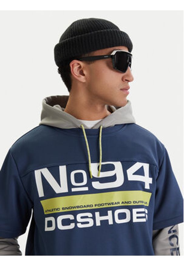DC Shoes Bluza Dryden ADYFT03411 Niebieski Regular Fit. Kolor: niebieski. Materiał: syntetyk