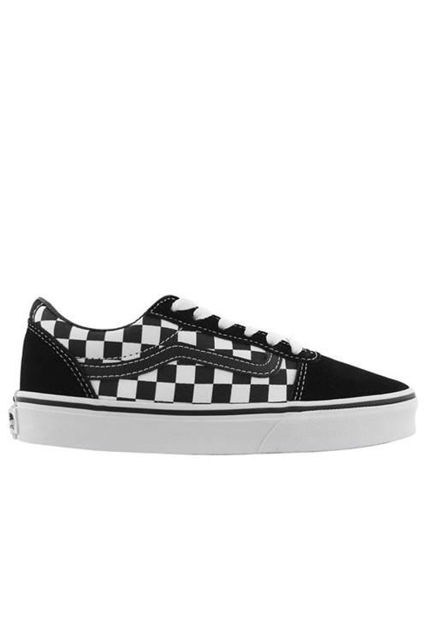 Buty do chodzenia dla dzieci Vans YT Ward. Zapięcie: sznurówki. Kolor: czarny, wielokolorowy. Materiał: skóra, tkanina, materiał. Szerokość cholewki: normalna. Sport: turystyka piesza