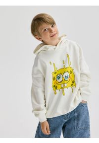 Reserved - Bluza SpongeBob - złamana biel. Materiał: bawełna, dzianina