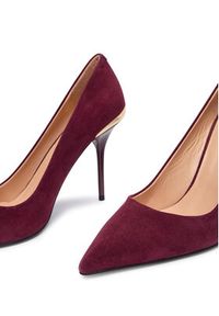 Love Moschino - LOVE MOSCHINO Szpilki JA10459G0NJA0556 Bordowy. Kolor: czerwony. Materiał: zamsz, skóra. Obcas: na szpilce #4