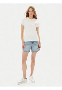 Lee T-Shirt Small Logo 112363635 Biały Regular Fit. Kolor: biały. Materiał: bawełna #3