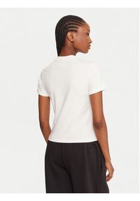 Reebok T-Shirt RK25309CCW Biały Slim Fit. Kolor: biały. Materiał: bawełna #5