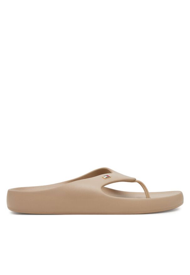 TOMMY HILFIGER - Tommy Hilfiger Japonki Th Comfort Beach Sandal FW0FW08522 Beżowy. Kolor: beżowy