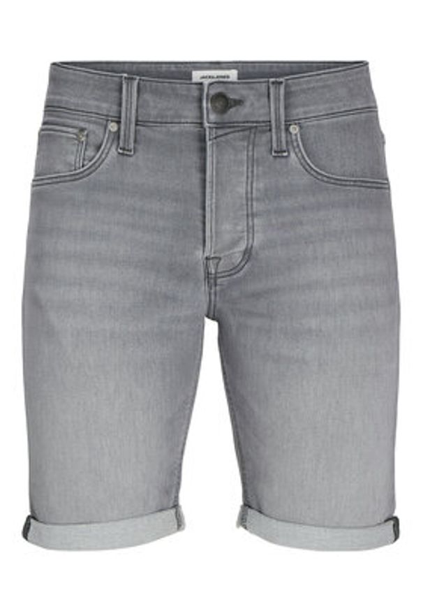 Jack & Jones Szorty jeansowe Rick 12269502 Szary Regular Fit. Kolor: szary. Materiał: bawełna