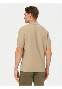 BOSS Polo H-Natalo 50561613 Beżowy Regular Fit. Typ kołnierza: polo. Kolor: beżowy. Materiał: bawełna #3