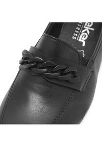 Rieker Loafersy 41660-00 Czarny. Kolor: czarny. Materiał: skóra #3