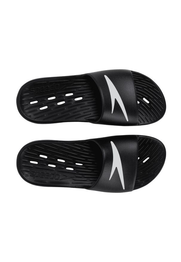 Klapki męskie Speedo Slide. Kolor: czarny, biały, wielokolorowy. Styl: sportowy
