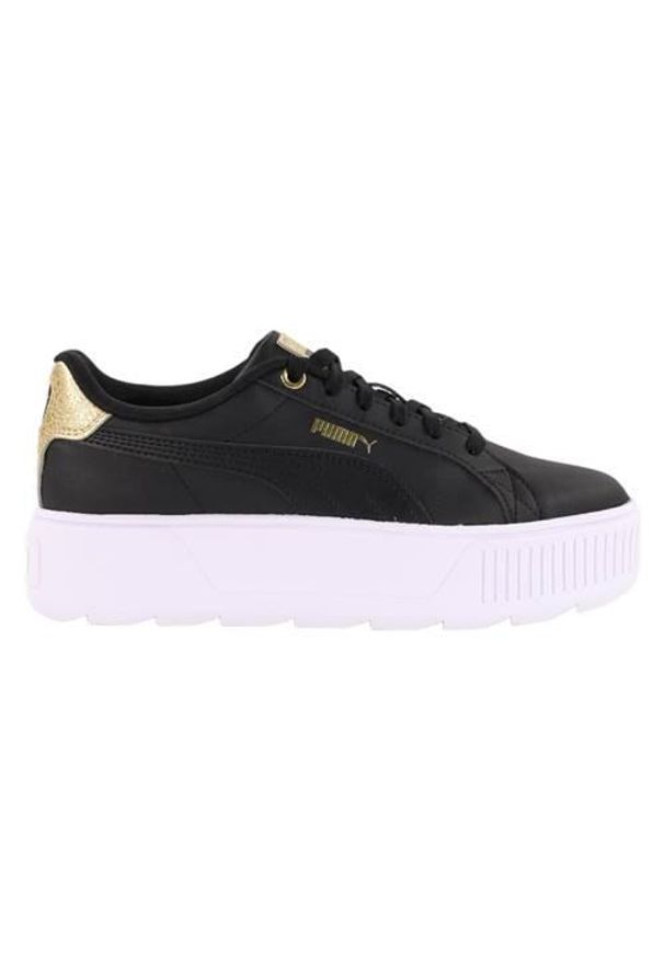 Buty do chodzenia damskie Puma Karmen Distressed. Zapięcie: sznurówki. Kolor: czarny, żółty, wielokolorowy. Materiał: materiał. Szerokość cholewki: normalna. Sport: turystyka piesza