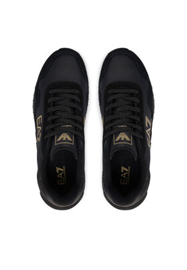 EA7 Emporio Armani Sneakersy 7X000380 AF19175 MZ177 Szary. Kolor: szary. Materiał: skóra