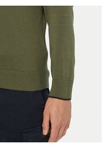 Aeronautica Militare Sweter 262MA1631UL00506 Khaki Regular Fit. Kolor: brązowy. Materiał: bawełna #4