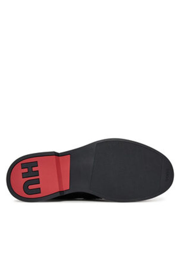 Hugo - HUGO Loafersy Lenner 50548486 Czarny. Kolor: czarny. Materiał: skóra