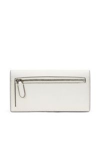 Lauren Ralph Lauren - LAUREN RALPH LAUREN Duży Portfel Damski 432802917054 Biały. Kolor: biały. Materiał: skóra